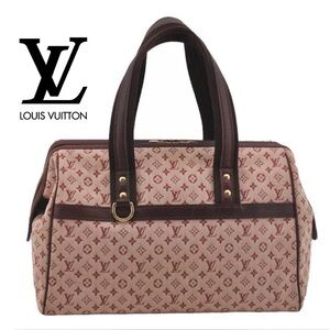 LOUIS VUITTON Monogram Mini Josephine GM Hand Bag Pink M92213 LV 8998I